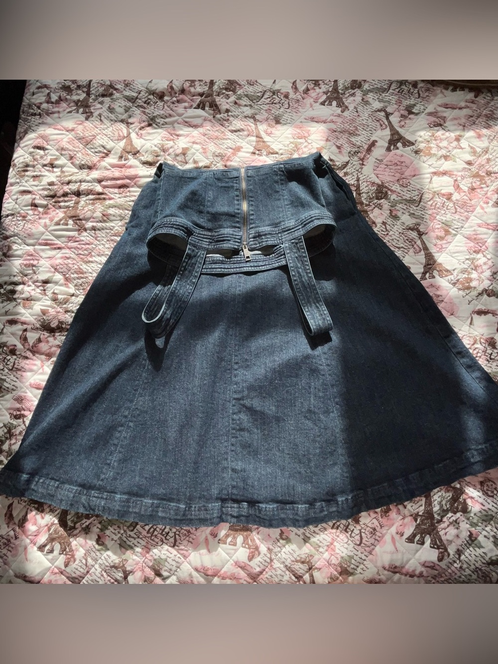 Steve Madden Dark Blue Denim Maxi Dress - Picture 4 of 11